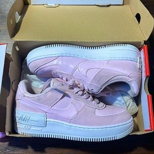 Women’s air force 1 shadow in Pink Foam size 7